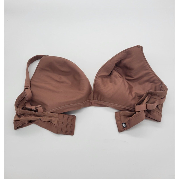 Anne Klein Brown Seamless Lightly Lined Full Coverage Wire Free Bra Size 40D - Picture 8 of 8
